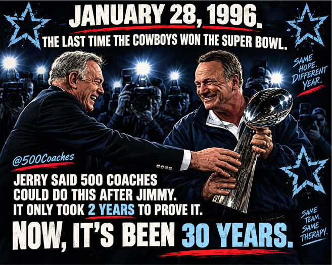 500 Coaches meme - January 28, 1996